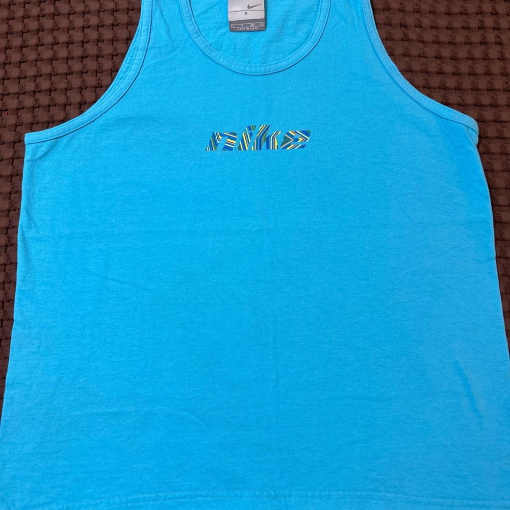 RARE Vintage 90s Nike "Made in USA" Geometric Swoosh Tank Size S
